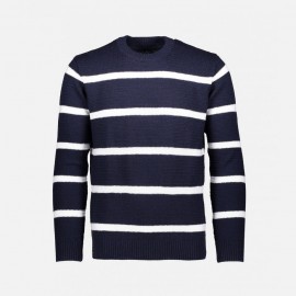 Bayside Knit Navy/White