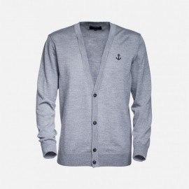 Merino Cardigan Grey