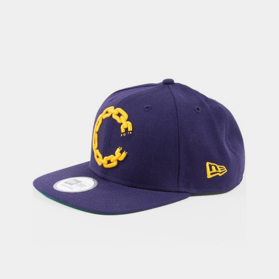 Chain C Logo Snapback  Purple