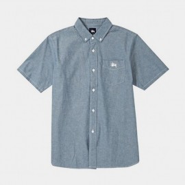 Solid Chambray Shirt Blue