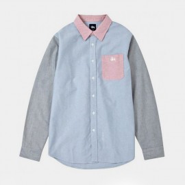 3 Tone Oxford Shirt Light Blue