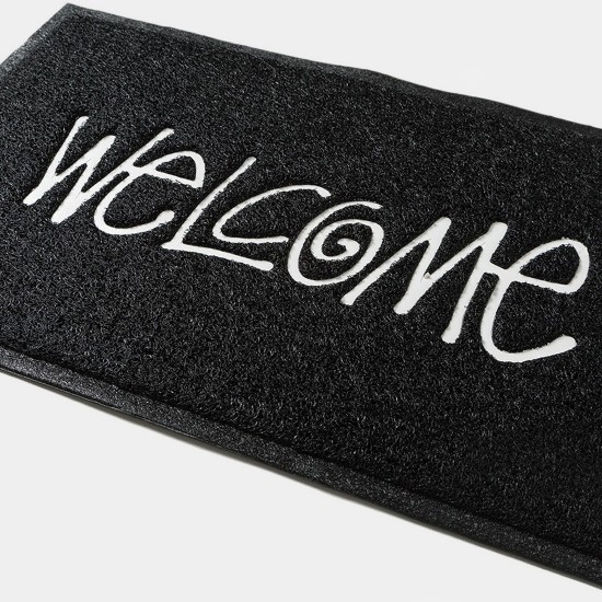 PVC Welcome Mat Black