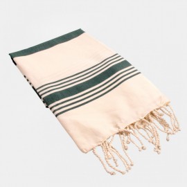 Zazpi Towel Ecru Green