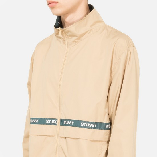 Lewis Track Jacket Beige