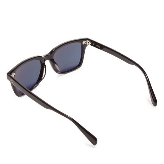 Angelo Sunglasses Black / Blue mirror