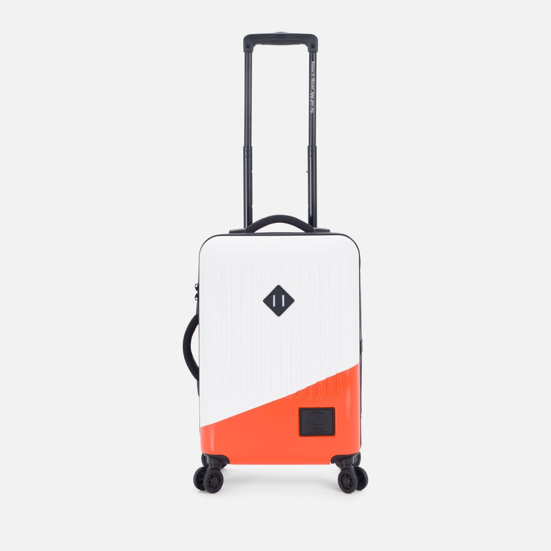 Maleta de cabina Herschel Trade Power Small color blanco y naranja