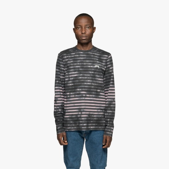 Dessuadora Bleach Stripe Crew Charcoal