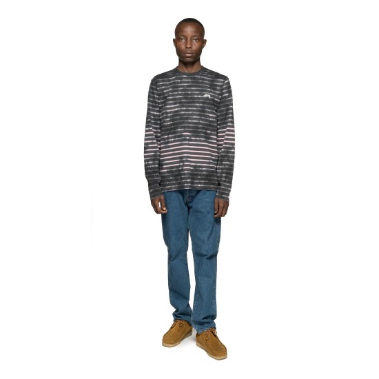 Dessuadora Bleach Stripe Crew Charcoal