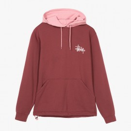 Dessuadora Two Tone Hood Burgundy