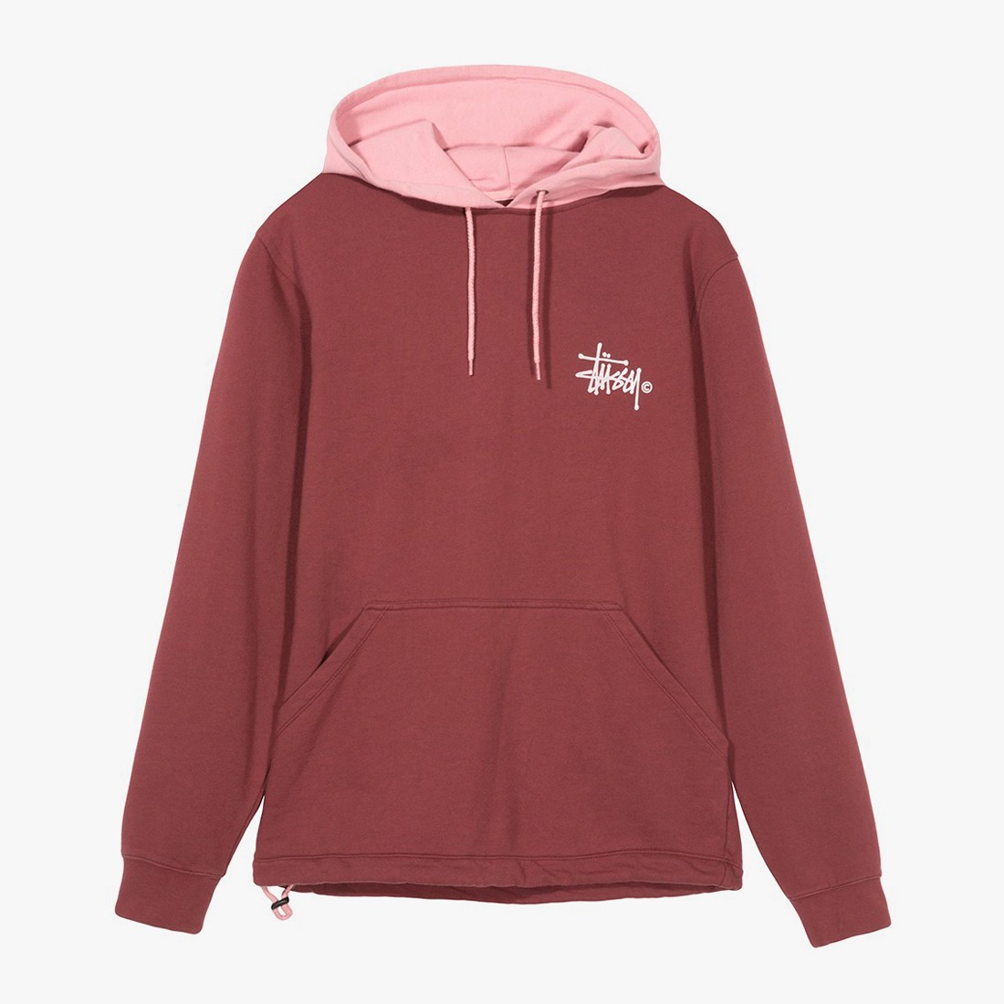 Glad Ofte talt Misvisende StüssyTwo Tone Hood Burgundy | Online men's clothing | Sweaters Jersey