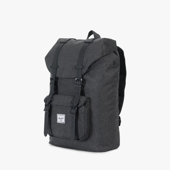 Little America Backpack Mid-Volume Black Crosshatch