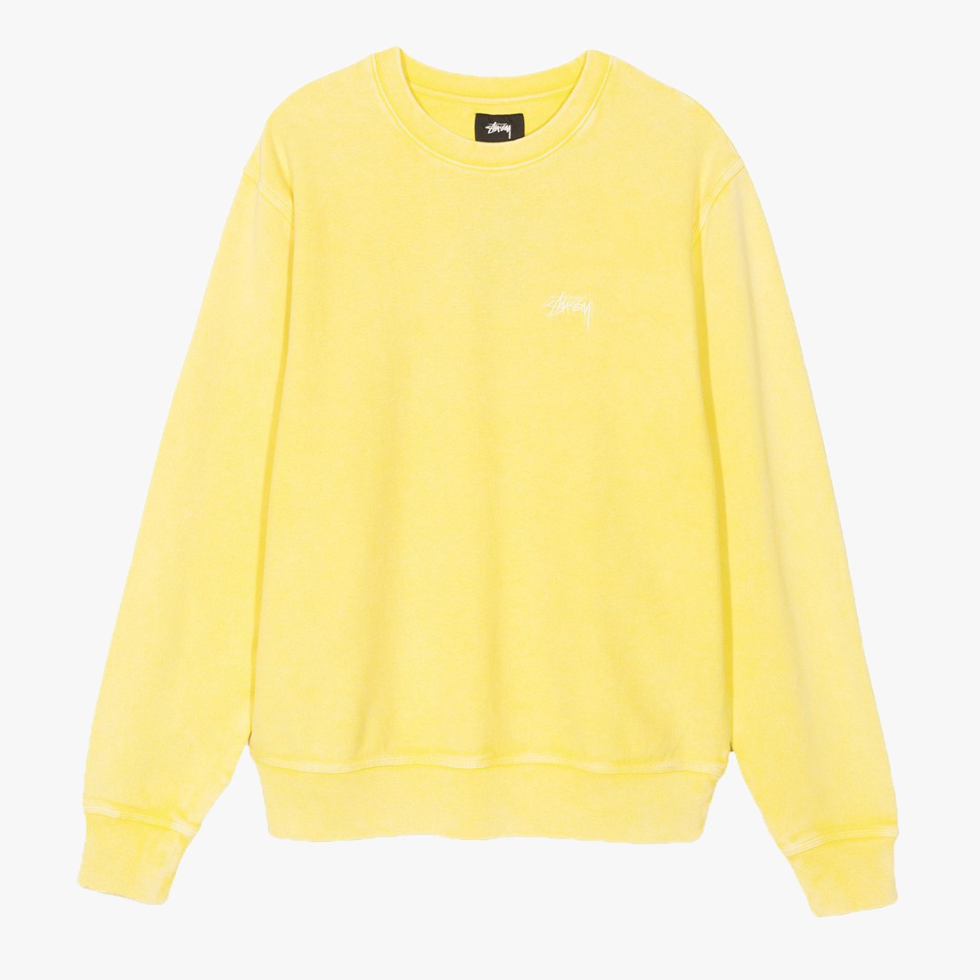 Tecnología pulmón Con qué frecuencia Ropa Stüssy Nueva Colección | Sudadera Stock Logo Crew color amarillo