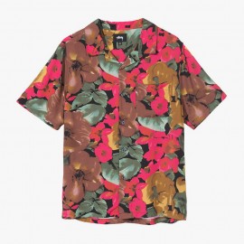 Camisa Watercolor Flower Black