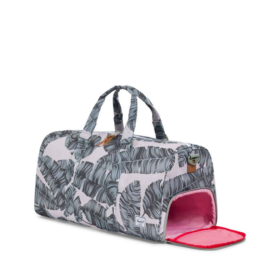 Herschel Supply Novel Duffle Bag Mid Volume Silver Birch Palm