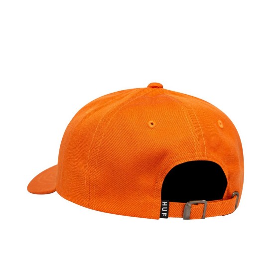 Gorra 6 Panells Huf Script Curved Visor Rust