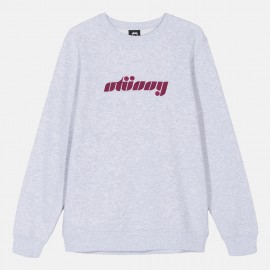 Dessuadora Pretty Stüssy Crew Heather Ash