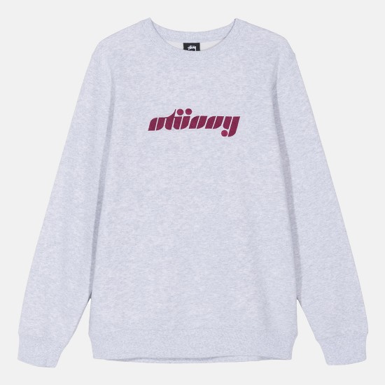 Dessuadora Pretty Stüssy Crew Heather Ash