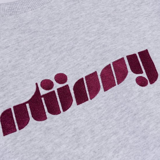 Dessuadora Pretty Stüssy Crew Heather Ash