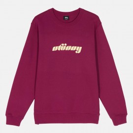 Dessuadora Pretty Stüssy Crew Wine