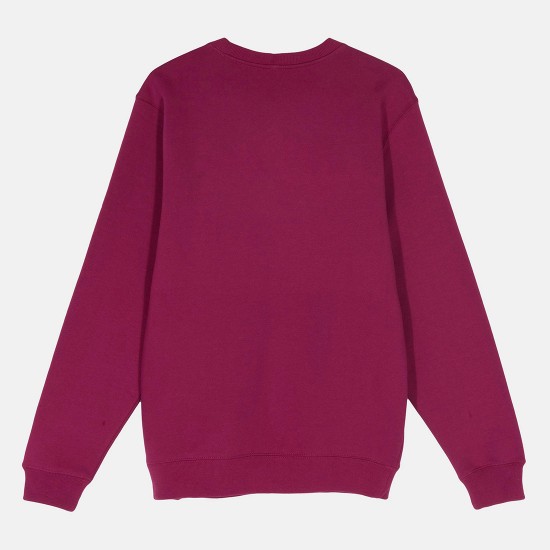 Sudadera Pretty Stüssy Crew Wine