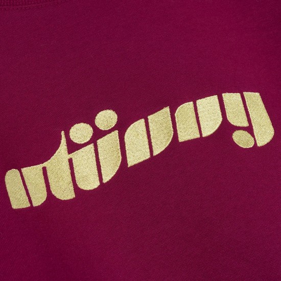 Dessuadora Pretty Stüssy Crew Wine