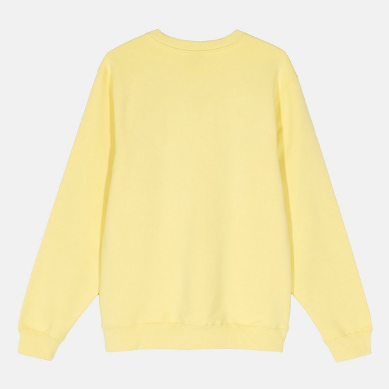 Sudadera Stüssy Lion Crew Lemon