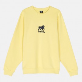 Dessuadora Stüssy Lion Crew Lemon