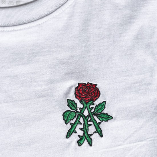 Wild Rose Embroidery Tee