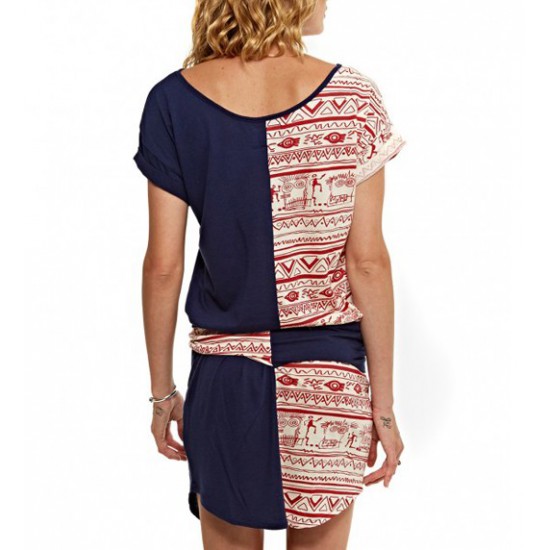 Tribe Dress Navy